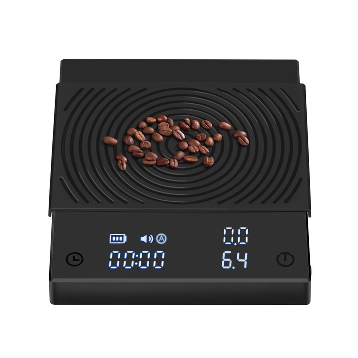 Black Mirror Basic 2, TIMEMORE Kaffeewaage mit Timer, Durchflusskontrolle, 0,1g Genauigkeit, mit aut