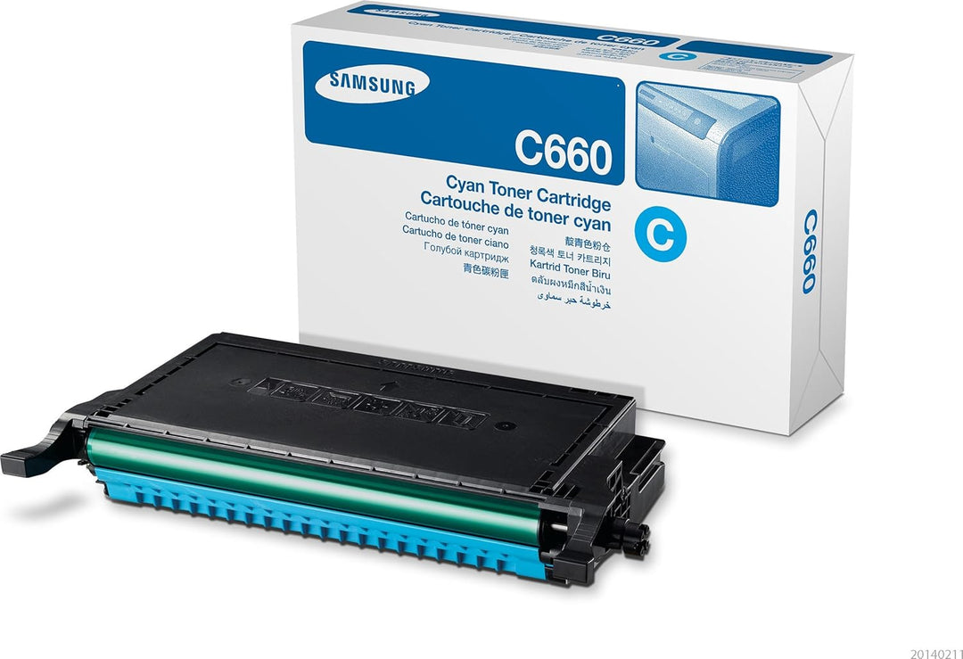 Samsung CLP-C660B/ELS Original Toner (Hohe Reichweite, Kompatibel mit: CLP-610/CLP-660/CLX-6200/6210