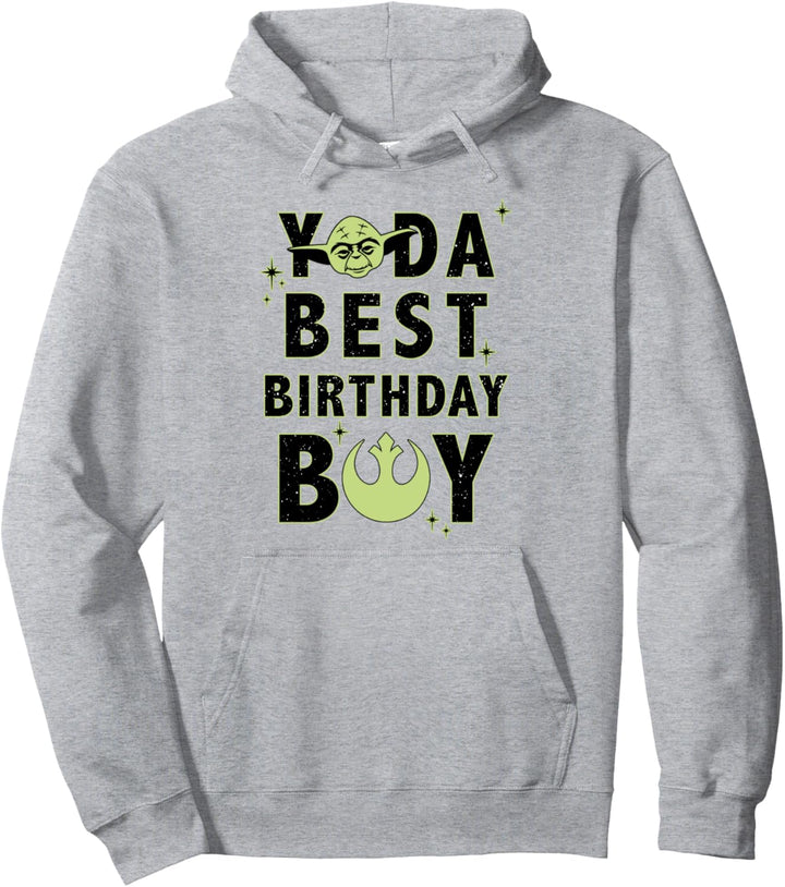 Star Wars Yoda Best Birthday Boy Rebel Logo Pullover Hoodie
