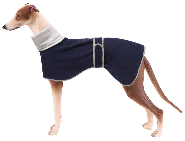 Morezi Winter Hundemantel mit reflektierender Leiste, weiches Polyester-Fleece, verstellbares Band,
