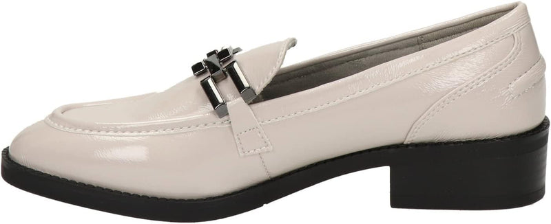 Tamaris Damen Slipper, Frauen Slip On,Comfort Lining,TOUCHit-Fussbett 37 EU Pale Grey Pat, 37 EU Pal