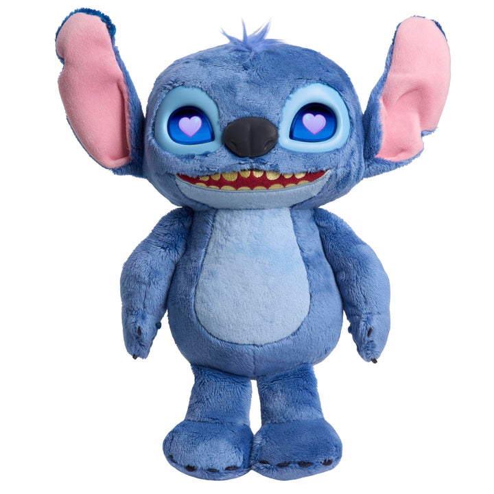 Just Play Disney Stitch Many Moods 34,3 cm grosses interaktives Plüschtier, 50+ Soundeffekte und Spr