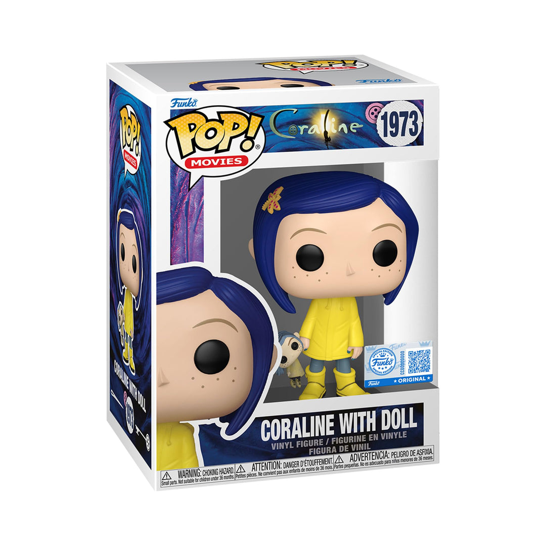 Funko Pop! Movies: Coraline - Coraline mit Doll - Vinyl-Sammelfigur - Geschenkidee - Offizielle Hand