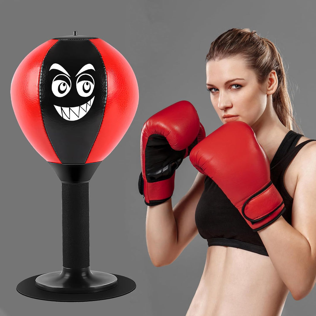 Punchingball Tisch, Büro mit Saugnapf Rage Bag Schreibtischboxsack Tool Punchingball Tisch mit Feder