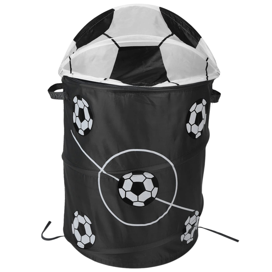Fussball Faltbarer Wäschekorb, Polyester Tuch Lagerung für Spielzeug und Kleidung