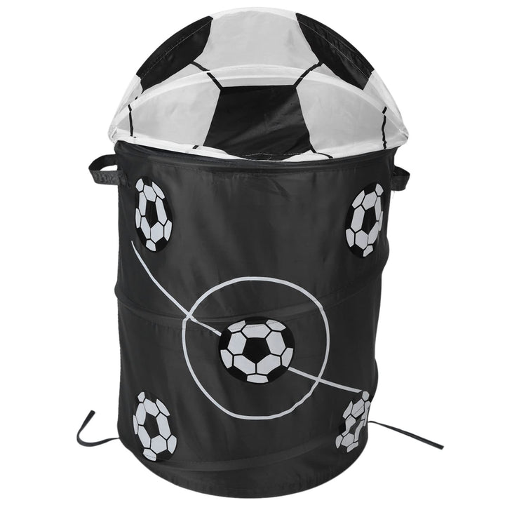 Fussball Faltbarer Wäschekorb, Polyester Tuch Lagerung für Spielzeug und Kleidung
