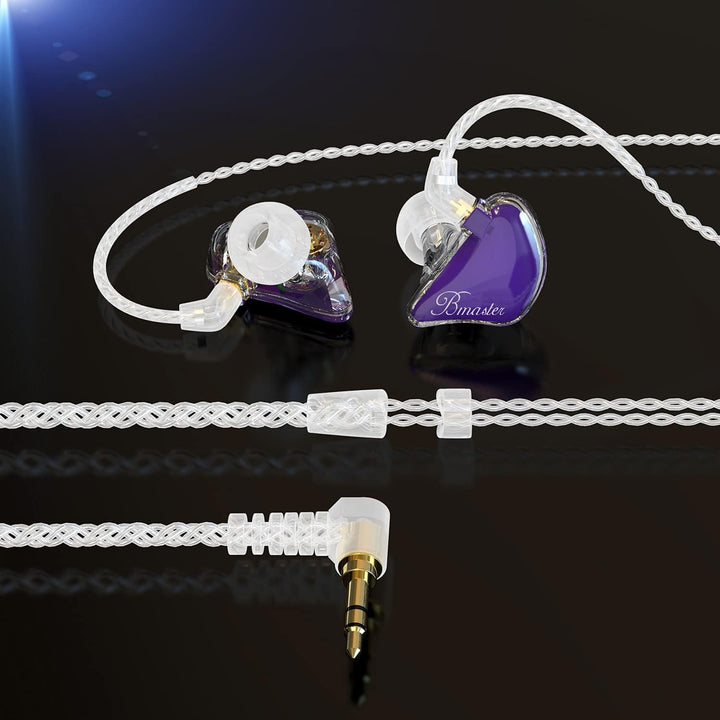 BASN Bmaster DREI-Dynamische Treiber In-Ear-Monitore Kopfhörer mit Zwei Abnehmbaren Kabeln Ohrhörer
