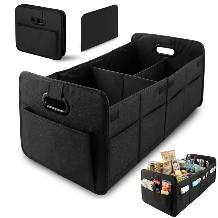 AKOLAFE 2 Stück XL Auto Kofferraum Organizer Faltbar Kofferraumtasche Auto Faltbox 75L Auto Kofferra