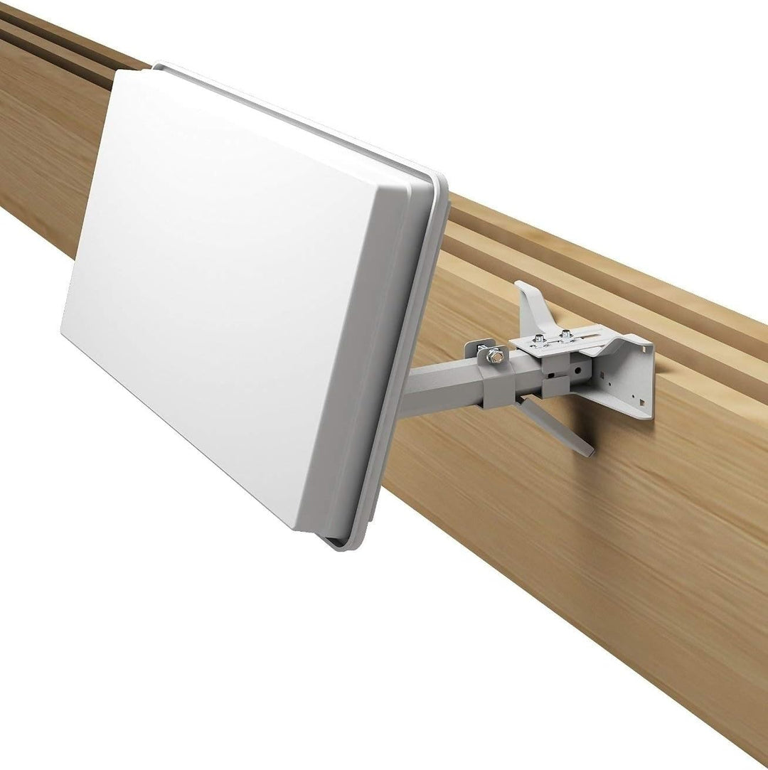 HMP Selfsat H30D2+ Twin SAT Flachantenne mit Profi Fensterdurchführung weiss DVB-S2