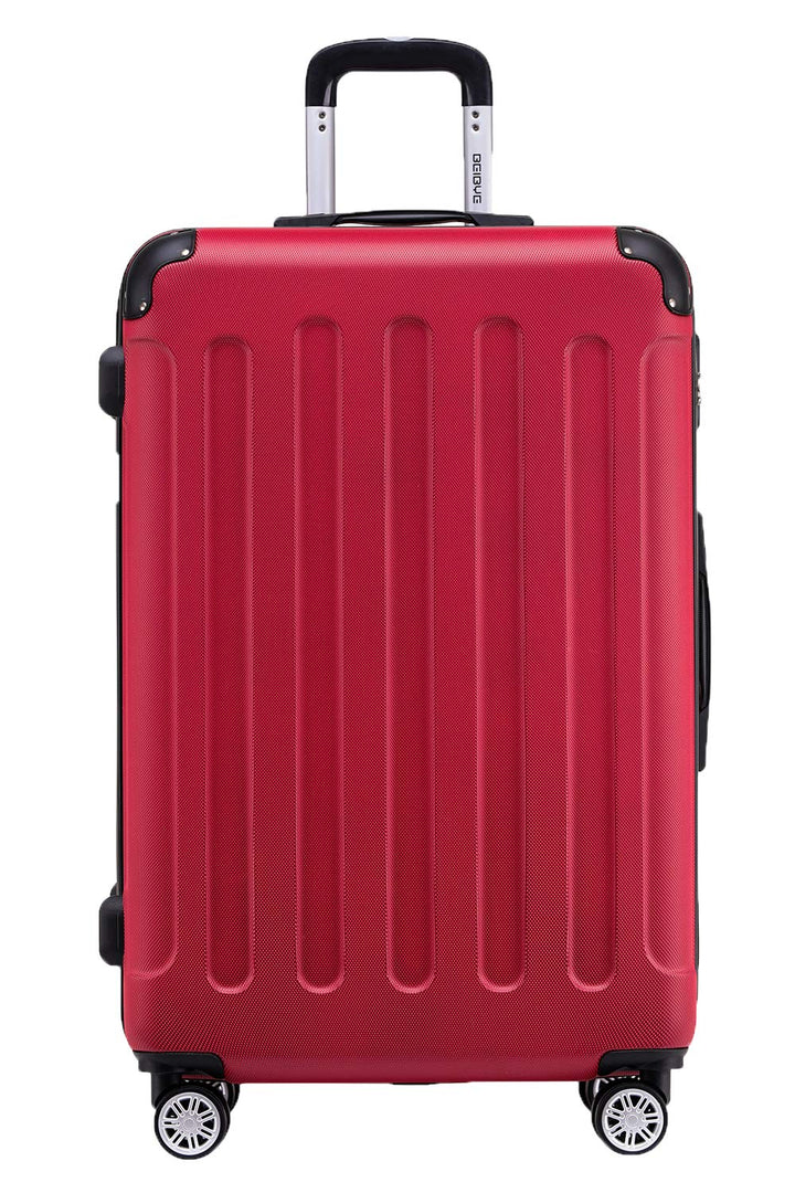 BEIBYE- Hartschalenkoffer Koffer Trolley Rollkoffer Reisekoffer Zahlenschloss 4 Zwilings-Rollen (Chi