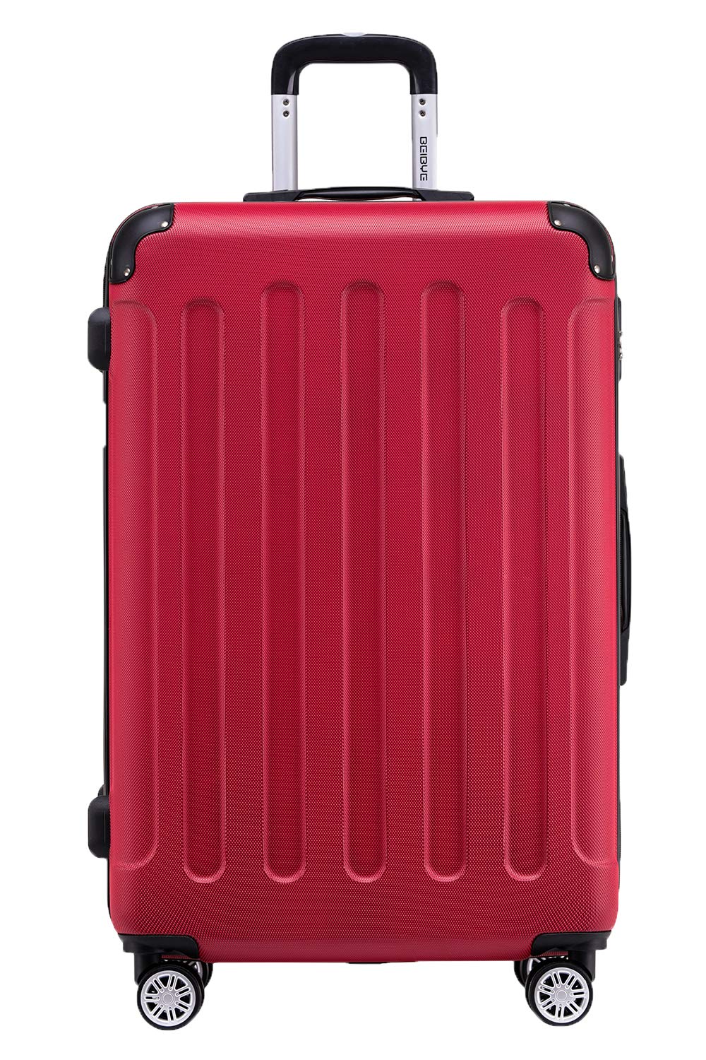 BEIBYE- Hartschalenkoffer Koffer Trolley Rollkoffer Reisekoffer Zahlenschloss 4 Zwilings-Rollen (Chi