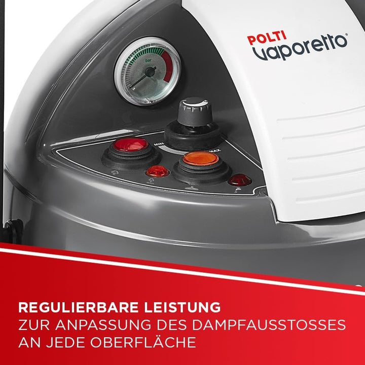 Polti Vaporetto Eco Pro 3.0 Kalstop mit 20 Kalstop-Antikalk-Fläschchen, Dampfreiniger mit Boiler und