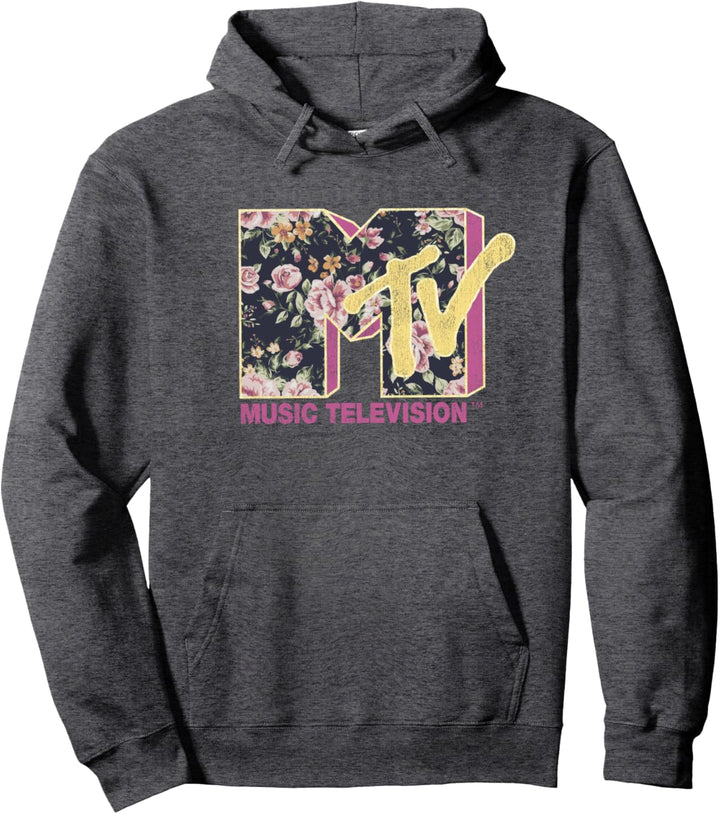 MTV Floral BOHO Fill Logo Pullover Hoodie
