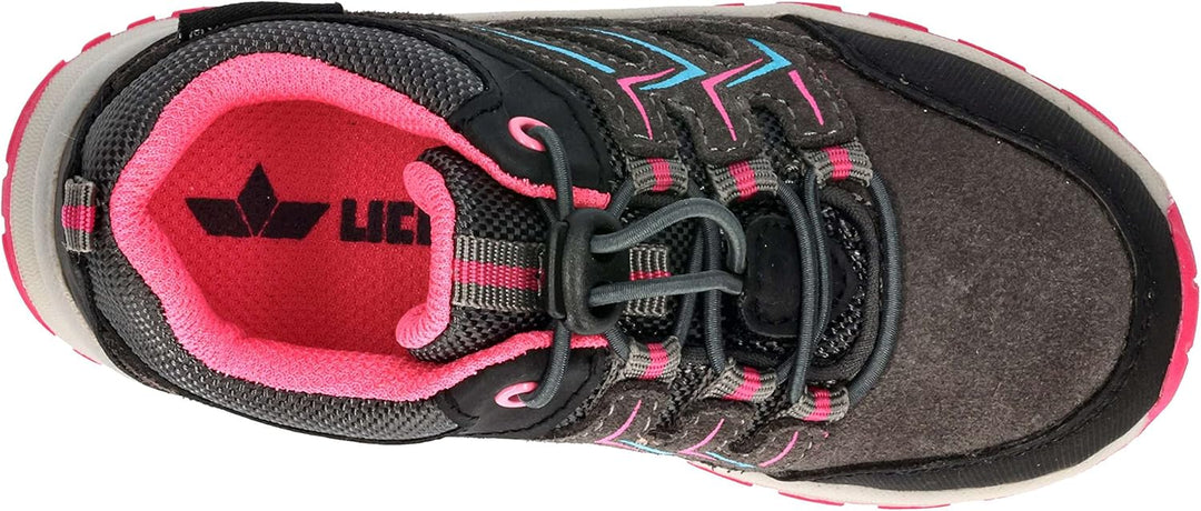 Lico Mädchen Mani Sneaker 27 EU Anthrazit Pink, 27 EU Anthrazit Pink
