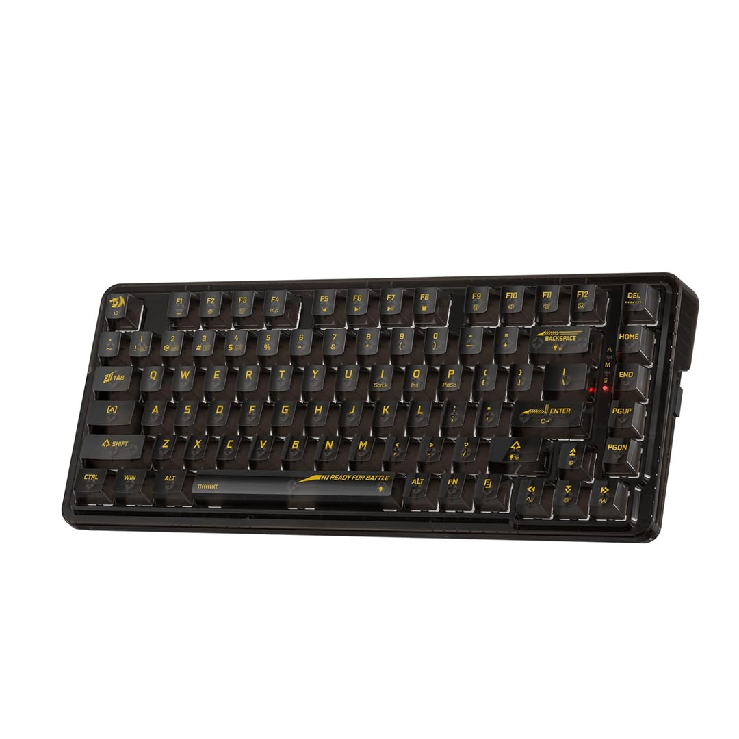 Redragon K649 PRO Gaming-Tastatur mit Dichtung, 3 Modi, 82 Tasten, volltransparente Hot-Swap-Mechani