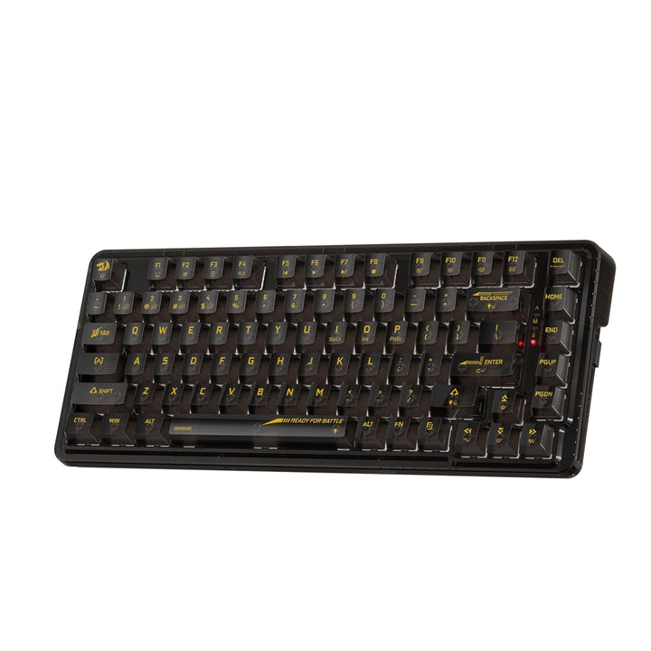 Redragon K649 PRO Gaming-Tastatur mit Dichtung, 3 Modi, 82 Tasten, volltransparente Hot-Swap-Mechani