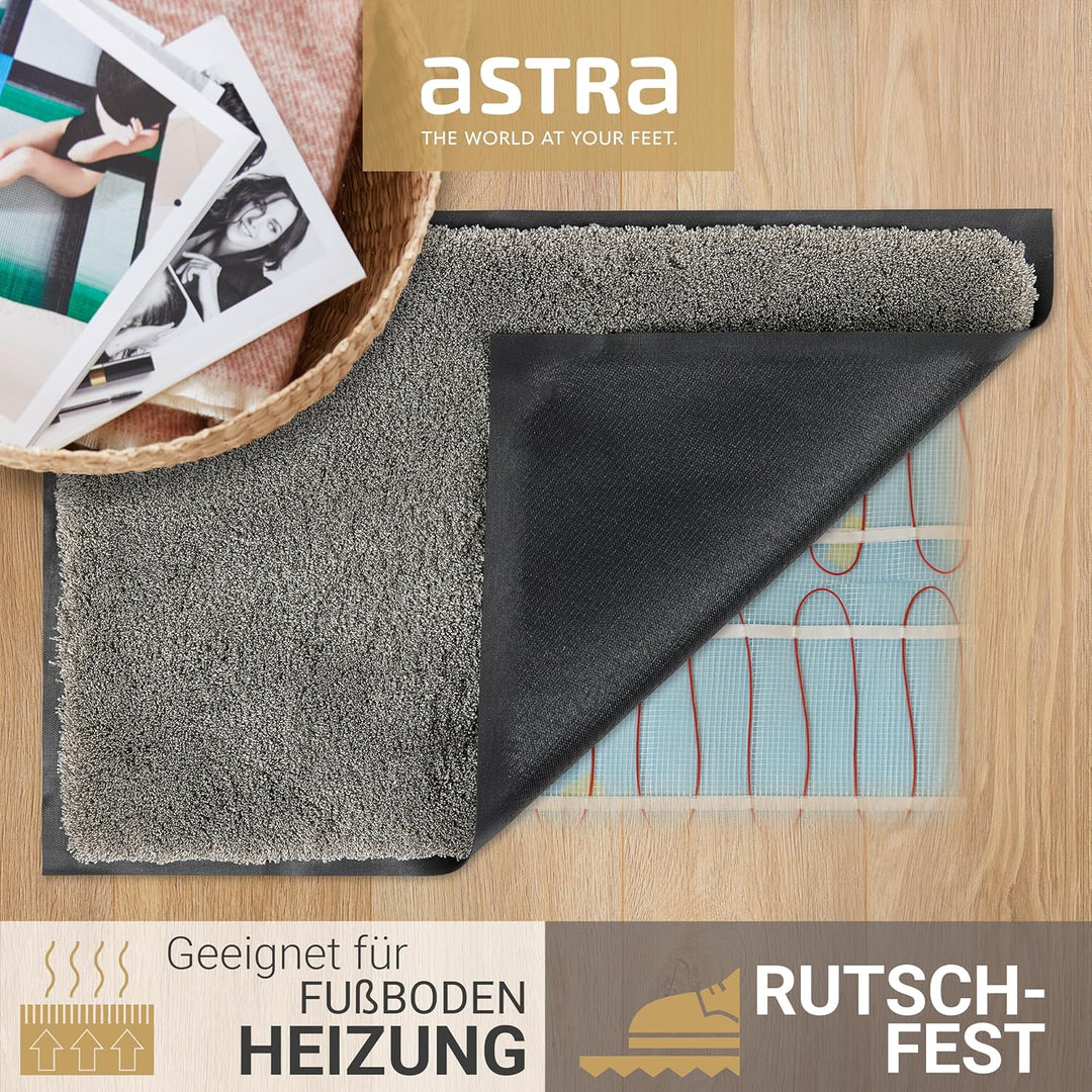 Astra Fussmatte innen rutschfest - Schmutzfangmatte super weich - Läufer Flur waschbar per Hand - Tü