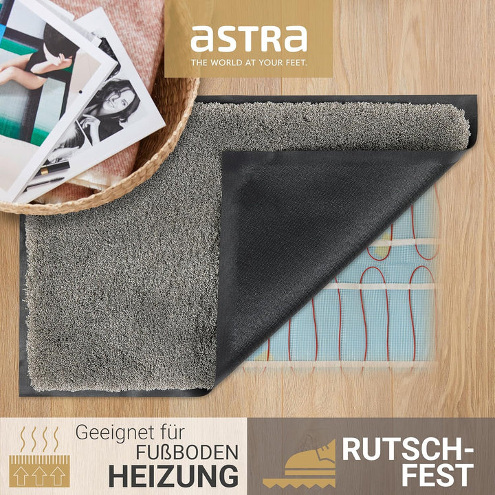 Astra Fussmatte innen rutschfest - Schmutzfangmatte super weich - Läufer Flur waschbar per Hand - Tü