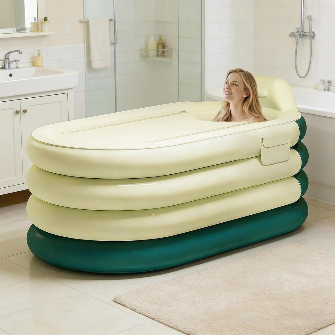 Leichte aufblasbare Badewanne, geräumige Duschwanne, bequemes Spa-Waschbecken, einfach zu befüllende