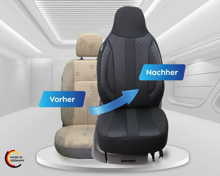 BREMER SITZBEZÜGE Mass Piloten Auto Schonbezüge kompatibel mit Isuzu D-Max 2 Fahrer &amp; Beifahrer ab 2