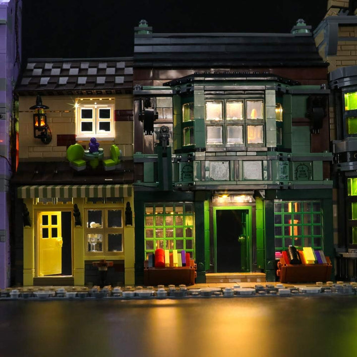 BRIKSMAX LED-Beleuchtungsset für Lego Harry Potter Winkelgasse, LED-Beleuchtungsset-Add-on für Lego
