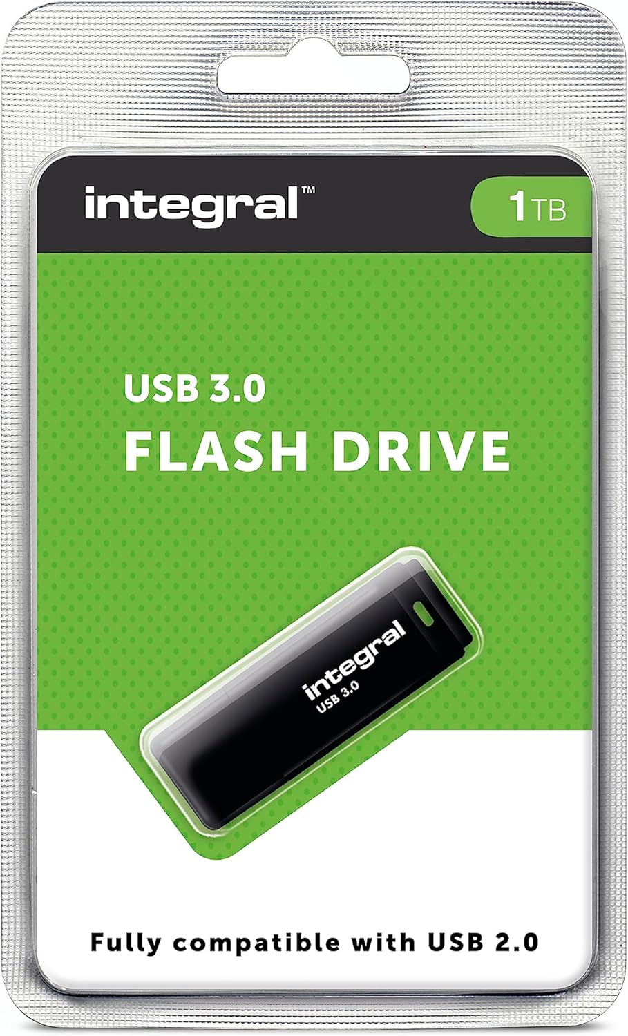 Integral 1TB Schwarzer USB 3.2 Gen 1 Super Speed Schneller Speicher-Flash-Laufwerk USB 3.0 1TB, USB