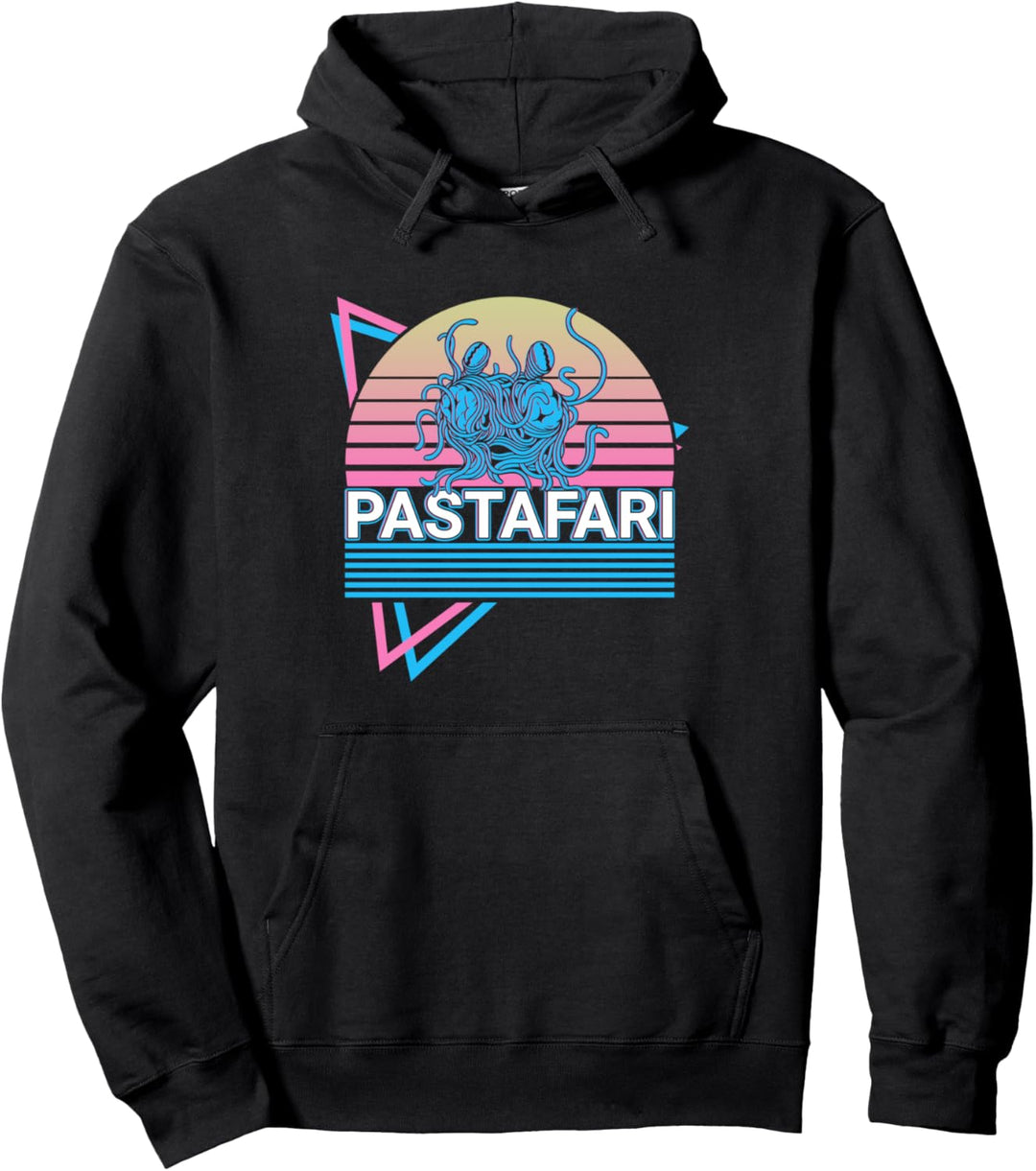 Pastafari fliegendes Spaghettimonster FSM Atheist Retro Pullover Hoodie