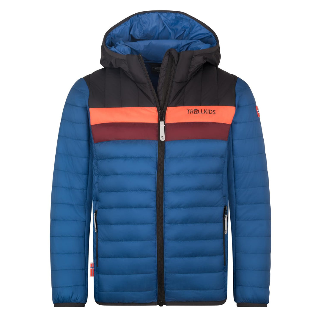 Trollkids Kids Eikefjord Jacket Harbor Blue/Aqua Haze 92, Harbor Blue/Aqua Haze 92