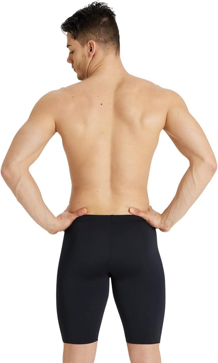 ARENA Herren Solid Team Core Poly Swim Jammer Racing Badeanzug Badehose 18 Schwarz/Weiss, 18 Schwarz
