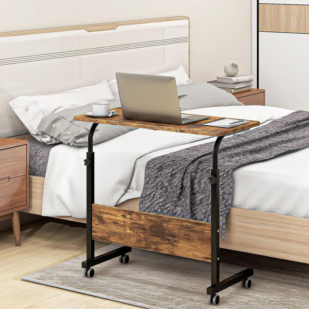 sogesfurniture höhenverstellbar Laptoptisch Laptopständer Computertisch mit Rollen, mobiler Beistell