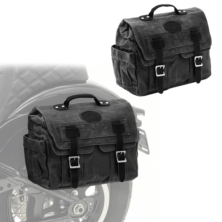 2X Seitentasche für Royal Enfield Classic 500 / Meteor 350 CV1 schwarz