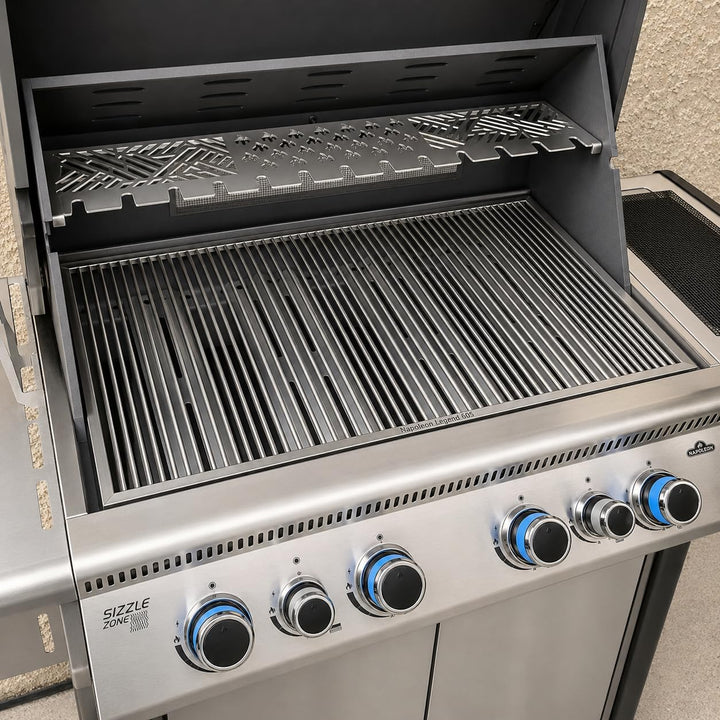 Grillrost.com Das Original Edelstahl Warmhalterost Multi-Station - f. Napoleon Mirage, Prestige, LEX
