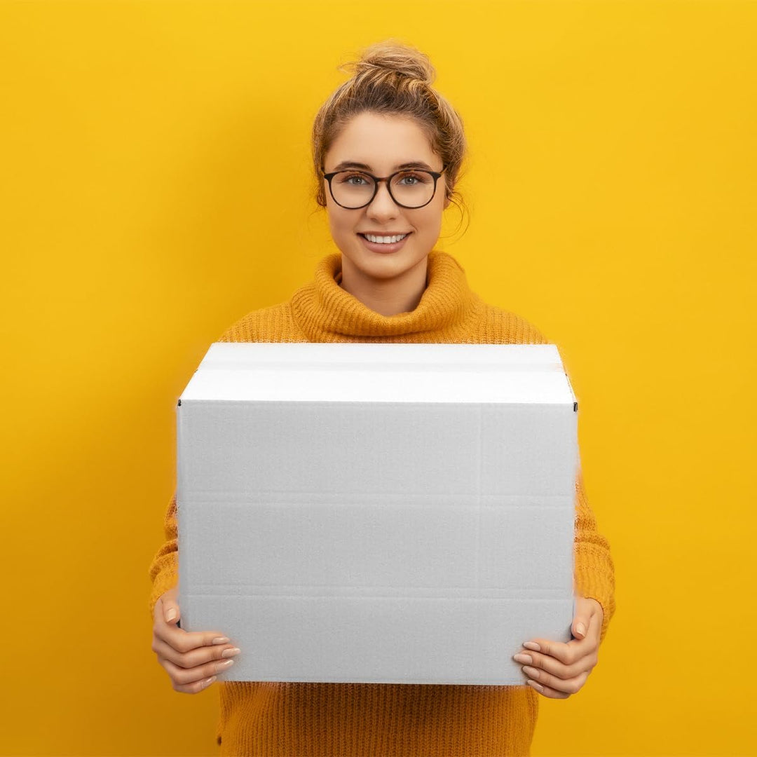 verpacking Faltkartons 250 x 175 x 100 mm KK 24 Weiss [Grösse und Stückzahl wählbar] 1-wellig kleine