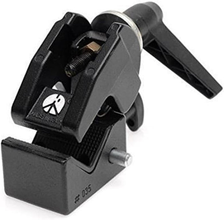 Manfrotto 035 Superclamp Universal Befestigungs-Mechanismus (Aluminium) schwarz Klemme ohne Bolzen,
