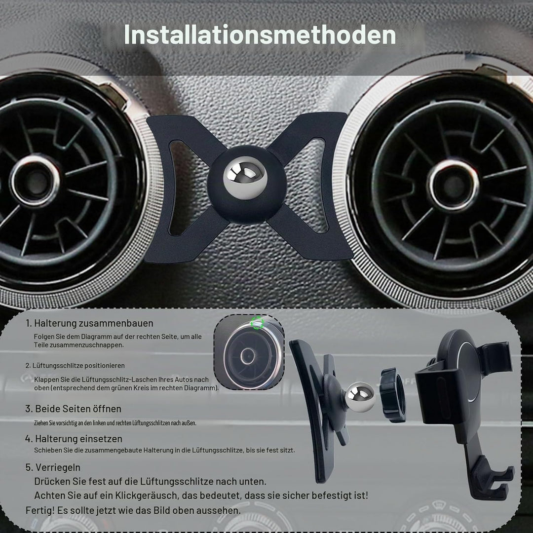 Handy KFZ Halterungen für Audi A3 8V 2014–2019, Handyhalterung Gravity Auto Lock Stabil Ohne Jitter