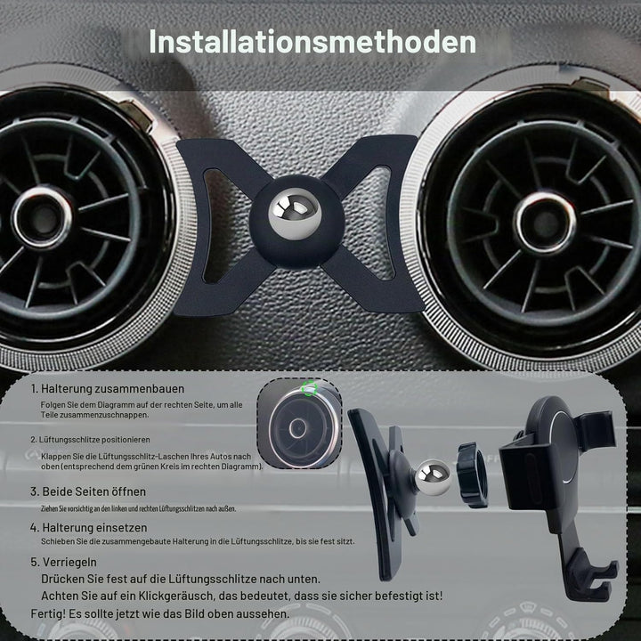Handy KFZ Halterungen für Audi A3 8V 2014–2019, Handyhalterung Gravity Auto Lock Stabil Ohne Jitter