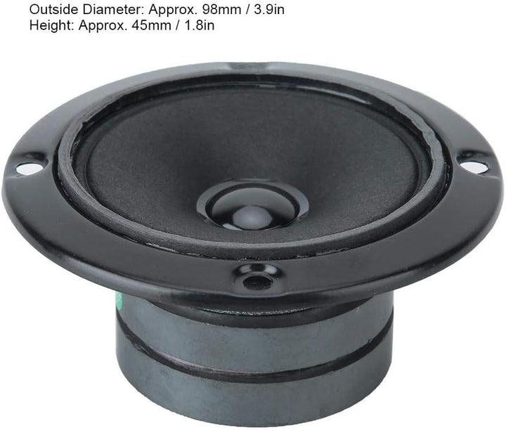 Hochtöner, 3 Zoll, 4 Ohm, 20 W, schwarz Hochtöner, KTV Audio, Dual-Magnet-Lautsprecher, Premium-Magn