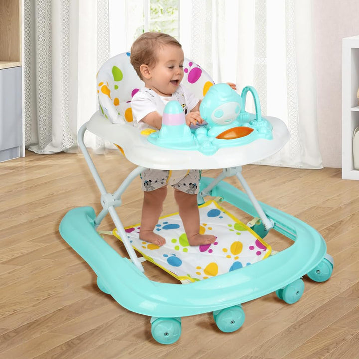 Lauflernhilfe mit Spielset - Lauflernhilfe für Babys und Kleinkinder, faltbar, von 6 bis 18 Monaten,