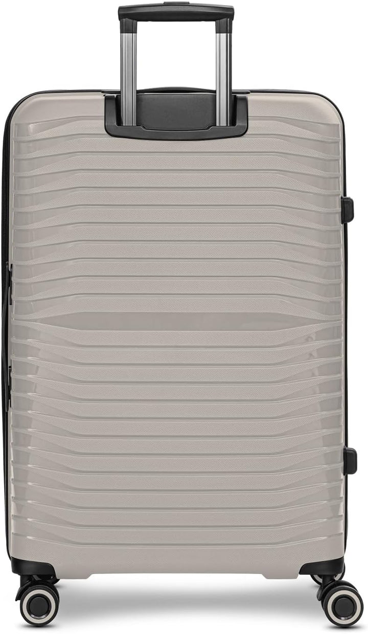 Stratic Shine Koffer & Trolley Gross | Hergestellt aus Bruch- & Kratzfestem Polypropylen mit 4 Rolle