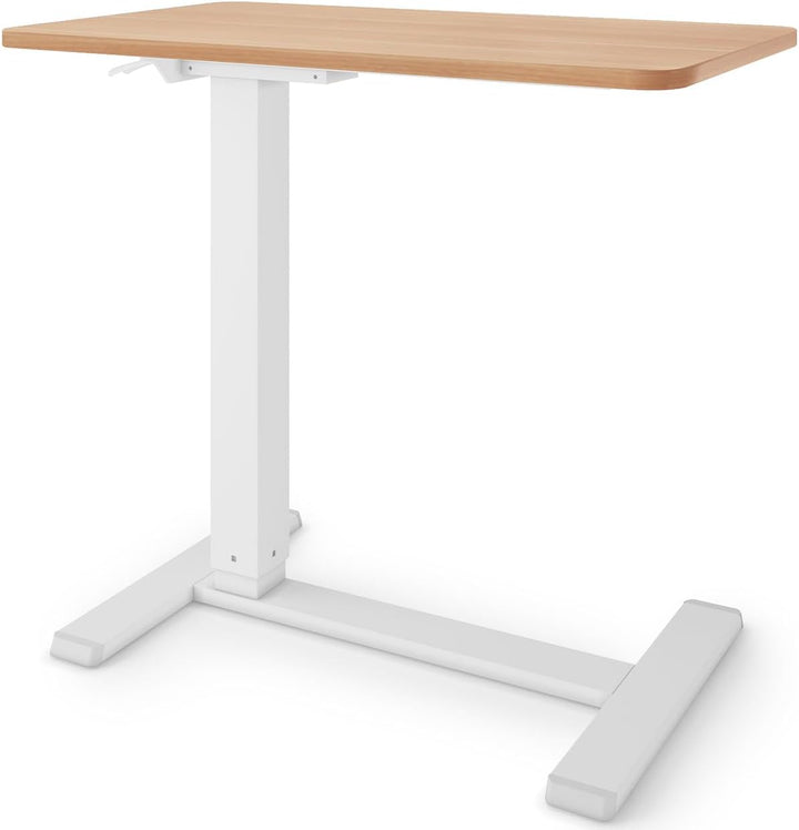 ESMART EACM-121WM 71 x 40 cm Ahorn - Mobiler stufenlos pneumatisch höhenverstellbarer Beistelltisch