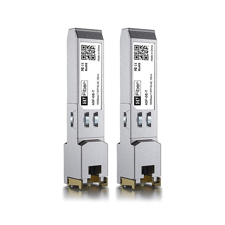 H!Fiber Gigabit SFP Kupfer RJ45 Modul, 1000base-T Transceiver für Cisco GLC-T/SFP-GE-T, Meraki MA-SF