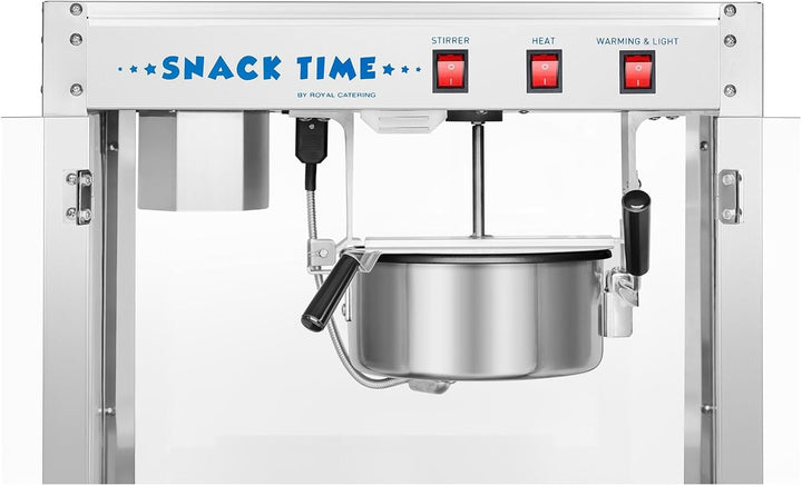 Royal Catering Popcornmaschine Popcornmaker RCPS-1350 (1.350 W, Arbeitsleistung ca. 6 kg/h, Topfdurc