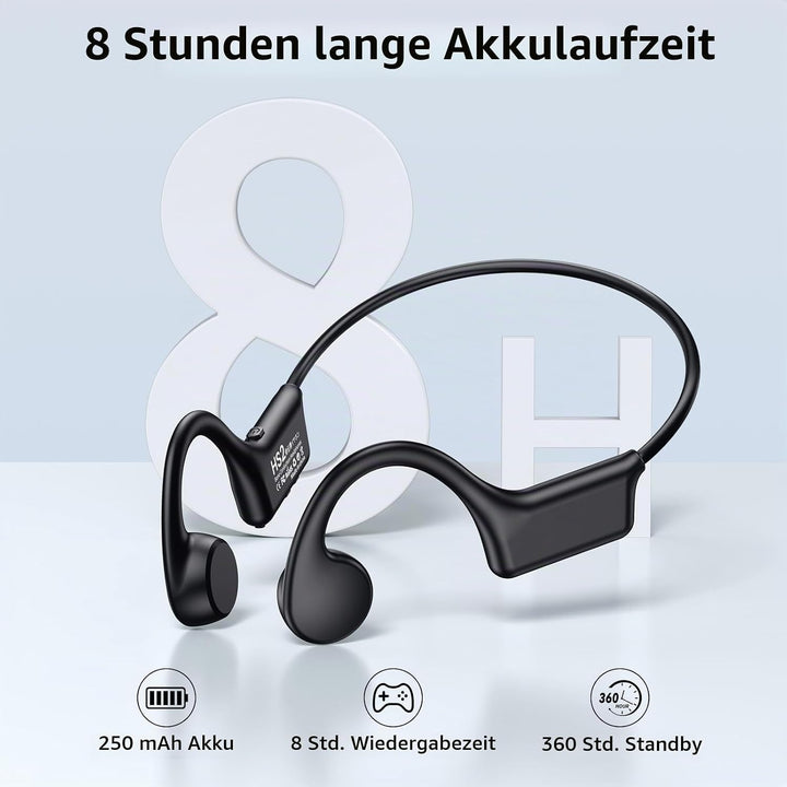 Open Ear Kopfhörer Bluetooth Sport Kopfhörer, Knochenschall Kopfhörer, Kopfhörer Kabellos Bluetooth