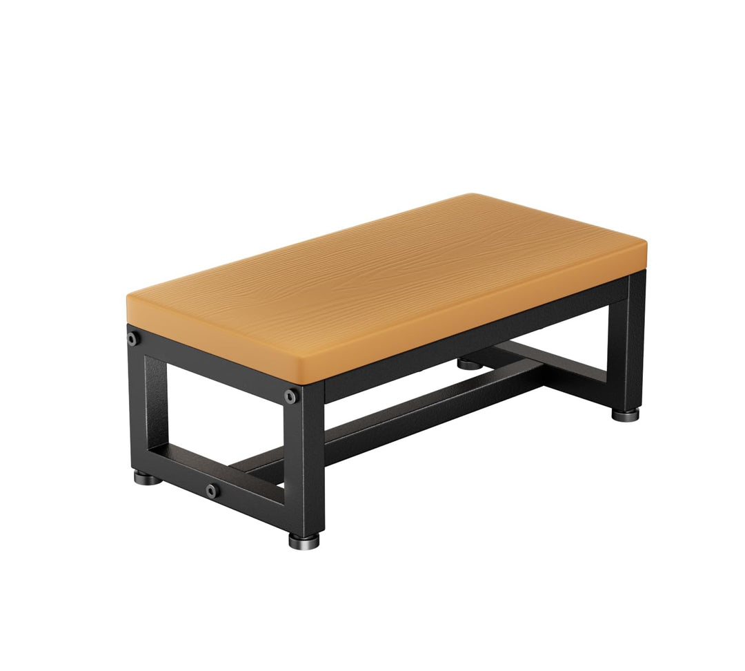 Tritthocker aus Holz für Erwachsene & Kinder, Klohocker 500lbs Tragkraft, Anti-Rutsch Oberfläche & V