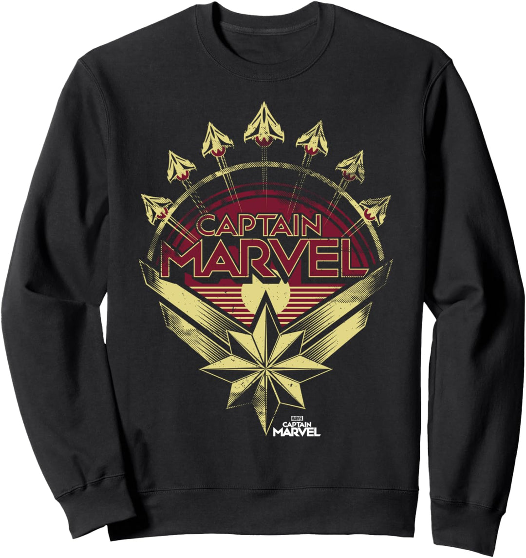 Captain Marvel Planes Logo Sweatshirt