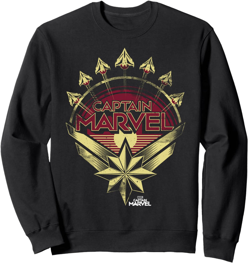 Captain Marvel Planes Logo Sweatshirt