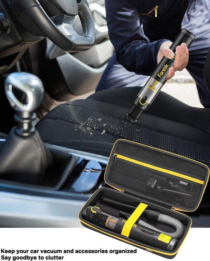 RAIACE Autostaubsauger-Etui, Hartschalen-Reiseetui, kompatibel mit Fanttik V8 Apex/Slim V8 Mate/ V10