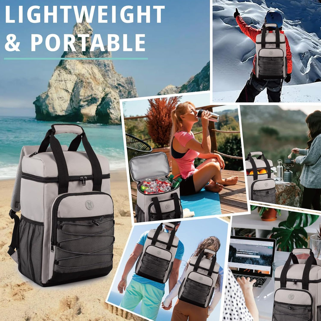 Kühlrucksack mit gepolstertem Tragegriff, Leichter und isolierter Rucksack, auslaufsicher, grosse Ka