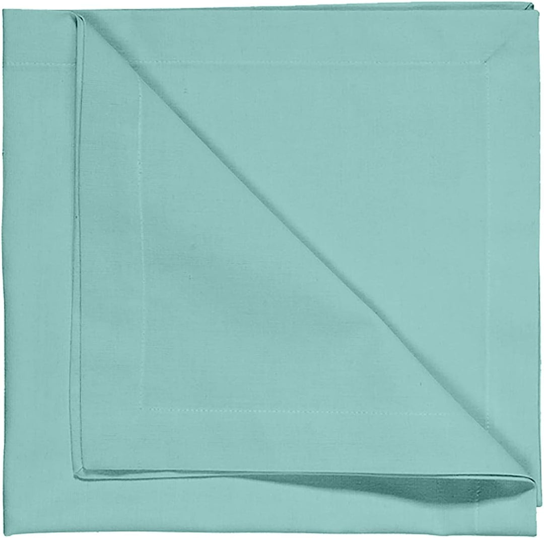 LINUM Robert 4er-Set Stoffservietten 45x45 cm, 100% Baumwolle, Maschinenwaschbar, Alttürkis, Alttürk
