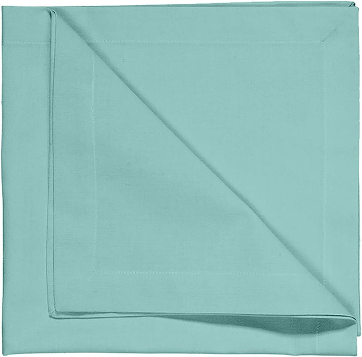 LINUM Robert 4er-Set Stoffservietten 45x45 cm, 100% Baumwolle, Maschinenwaschbar, Alttürkis, Alttürk
